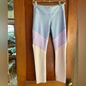 Outdoor Voices leggings - color block - size medium
